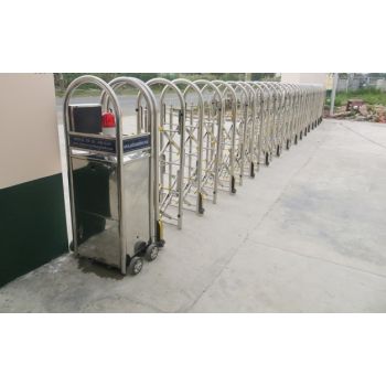 CỔNG XẾP INOX TỰ ĐỘNG